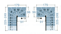 Escalera rampa en kit modelo Kompact - ejemplo de configuracin