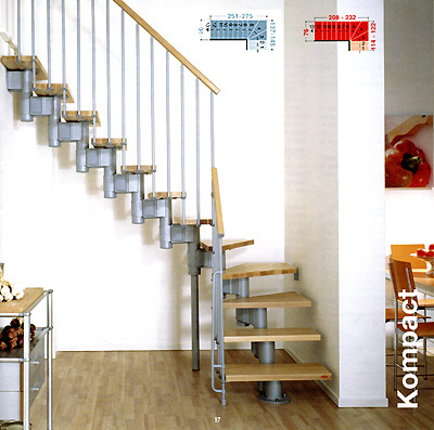 Escalera rampa en kit modelo Kompact