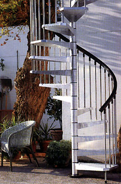 Escalera caracol para exterior en kit modelo Civik Zink